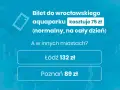 Bilet do wrocławskiego aquaparku kosztuje 75 zł. Ceny w innych miastach: Łódź 132 zł, Poznań 89 zł.