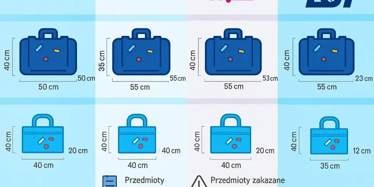 Porównanie wymiarów bagażu podręcznego linii lotniczych: Ryanair, Air France, Wizz Air, LOT. Sprawdź, jaki bagaż podręczny możesz zabrać.