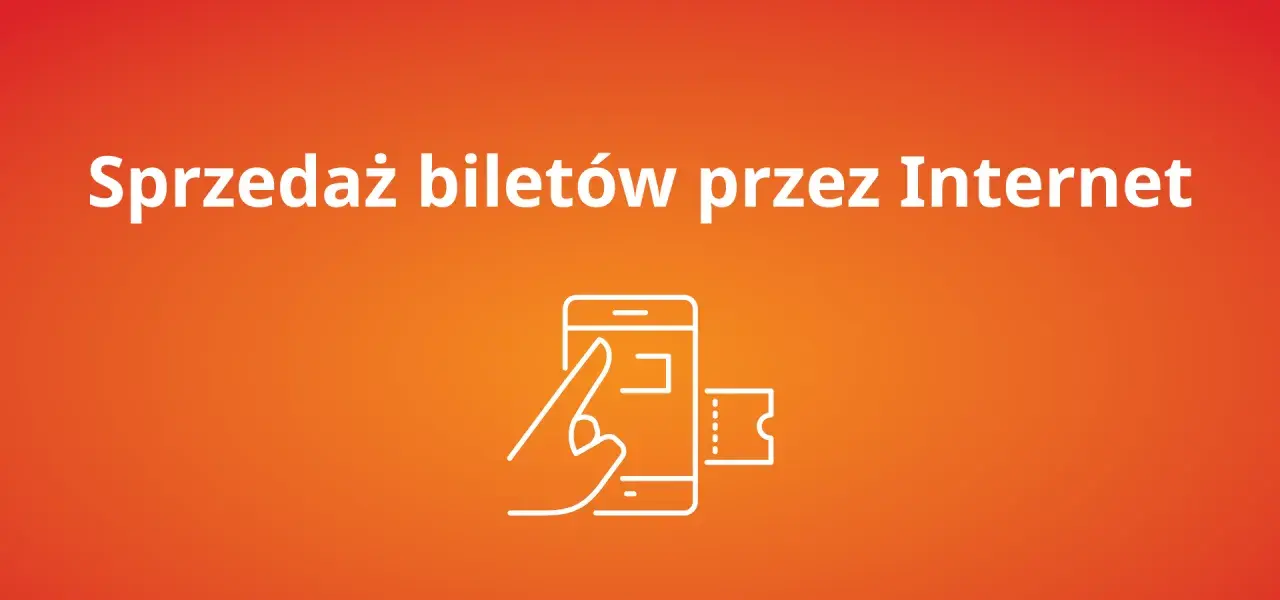 Grafika przedstawia ikonę smartfona z biletami i dłonią wskazującą na ekran.