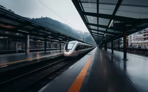 Nowoczesny pociąg na stacji, gotowy do podróży. Sprawdź, jaka jest warszawa - wiedeń pociąg cena i zaplanuj swoją wyprawę.