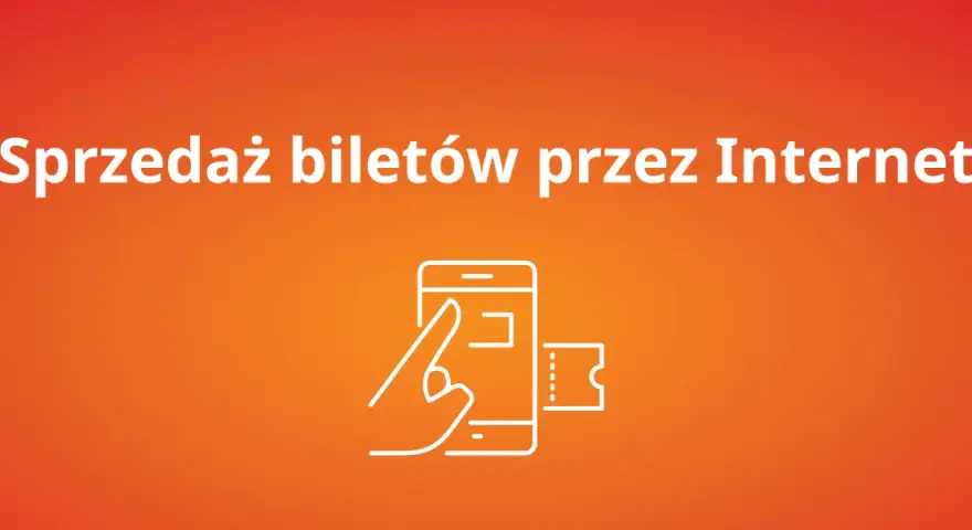Zakup bilet sieciowy Polregio przez Internet. Ikona telefonu z biletem.